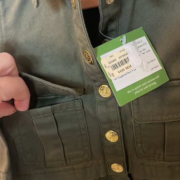 *NWT* Kate spade 12m green field jacket - Picture 6 of 7